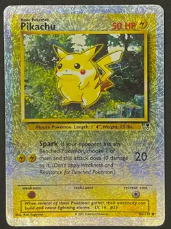 Pokemon TCG: Pikachu 86/110 Legendary Collection Reverse Holo 2002 WOTC MP/HP - Image 2