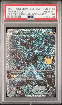 ZEKROM HOLO 2021 POKEMON CELEBRATIONS CLASSIC COLLECTION PSA 10 GEM MINT - Image 1