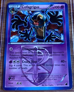 Cofagrigus (Team Plasma, #57/116) Plasma Freeze LP Pokemon - Image 1