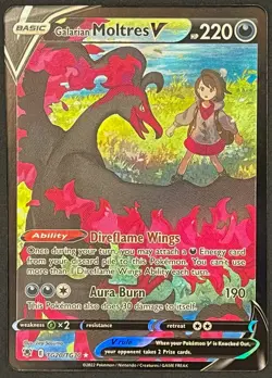 Pokemon TCG Galarian Moltres V TG20/TG30 Swsh10: Astral Radiance Trainer Gallery - Image 2