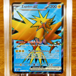 Pokemon 151 Zapdos EX 192/165 AGS Mint+ 9.5 Full Art Holo Ultra Secret Rare 2023 - Image 2
