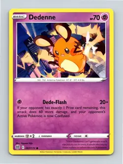Dedenne 067/172 Regular Common Brilliant Stars Pokemon Trading Card TCG - Image 1