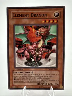 1st Ed Element Dragon SOD-EN023 Yugioh LP - Image 1