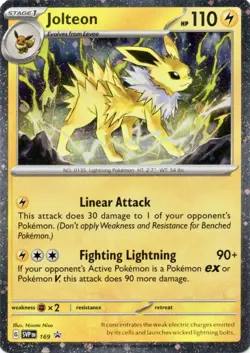Jolteon 169 Black Star Promo SV: Scarlet & Violet Promo Cards Pokemon Card NM - Image 1