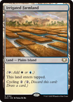 MTG Magic 1x Irrigated Farmland (M/NM) Commander Edge of Eternities - Image 1