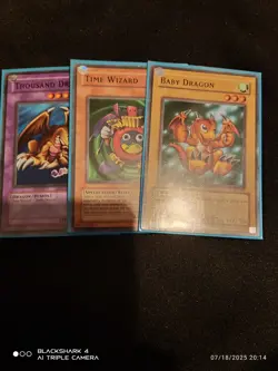 Yugioh Thousand Dragon + Time Wizard + Baby Dragon - Set - Image 1