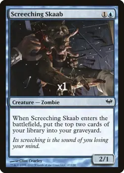 MTG Dark Ascension DKA Screeching Skaab MINT - Image 1