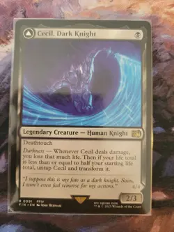 Cecil, Dark Knight - MTG - English - Near Mint - Final Fantasy - Image 3