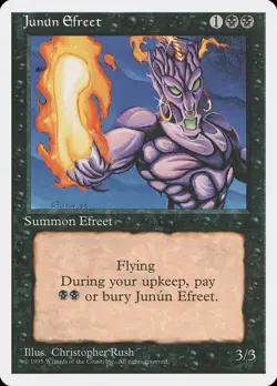 MTG - Junun Efreet - Fourth Edition - X1 - (LP) - - Image 1