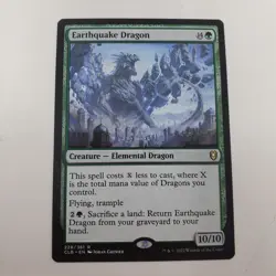 MTG Earthquake Dragon - #228 Commander Legends Baldur's Gate NM - Image 1