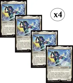 4x - Zack Fair - x4 - Final Fantasy - UC NM MTG - Image 1