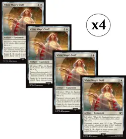 4x - White Mage's Staff - x4 - Final Fantasy - C NM MTG - Image 1