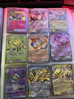 Pokemon TCG Binder EX/V/VMAX Cards - 94 Cards Total SWSH/SV Mix - Image 1