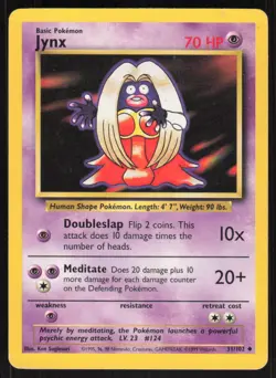 Pokemon TCG Base Set #031/102 Jynx MP - Image 1