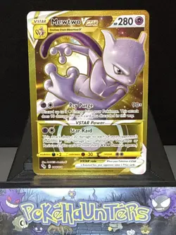 Pokemon Card Mewtwo VSTAR 086/078 Secret Rare Pokemon GO Near Mint - Image 1