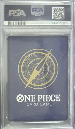 Marshall D Teach Comic Parallel PSA10 One Piece Card Blackbeard Rare Japan - Image 2