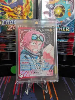 Koby OP11-001 Leader Alt Art One Piece TCG Japanese Card NM/Mint Navy/SWORD - Image 1