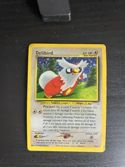 Delibird Holo Pokemon Card Excellent Condition - Image 3