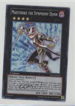 Maestroke the Symphony Djinn 1st Ed. YuGiOh Starter Deck 12: XYZ #YS12-EN043 ic4 - Image 1