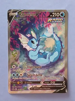 Pokemon Vaporeon V SWSH 181 Promo Card Collection Box - Image 1