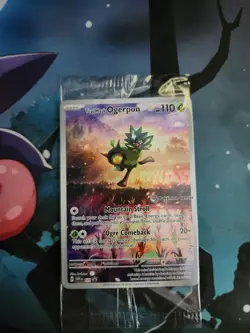 Teal Mask Ogerpon - 123 Pokemon Center Exclusive Promo Stamped Card Sealed - Image 1
