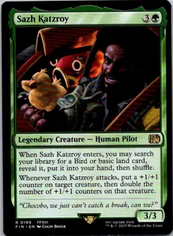 Magic the Gathering Sazh Katzroy FINAL FANTASY MTG Free Shipping! - Image 1