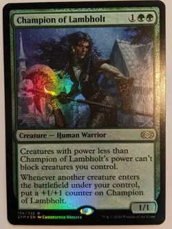 MTG FOIL "Champion of Lambholt" NM Double Masters 2XM #156 - Free Shipping - Image 1
