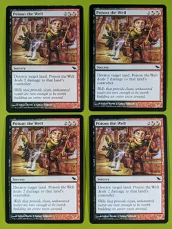 Poison the Well x4 Shadowmoor 4x Playset Magic the Gathering MTG - Image 1