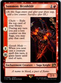 Magic the Gathering Summon: Brynhildr FINAL FANTASY MTG Free Shipping! - Image 1