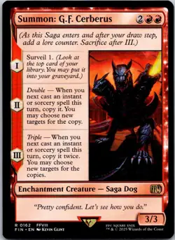 Magic the Gathering Summon: G.F. Cerberus FINAL FANTASY MTG Free Shipping! - Image 1