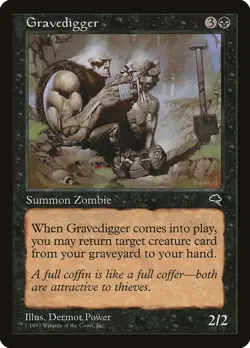 MTG - Gravedigger - Tempest - X1 - (NM) - - Image 1