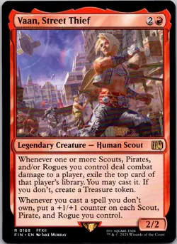 Magic the Gathering Vaan, Street Thief FINAL FANTASY MTG Free Shipping! - Image 1