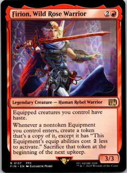 Magic the Gathering Firion, Wild Rose Warrior FINAL FANTASY MTG Free Shipping! - Image 1