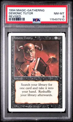 1994 MTG REVISED DEMONIC TUTOR PSA 8 - Image 1
