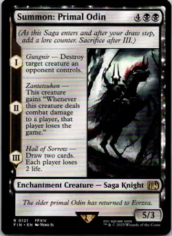 Magic the Gathering Summon: Primal Odin FINAL FANTASY MTG Free Shipping! - Image 1