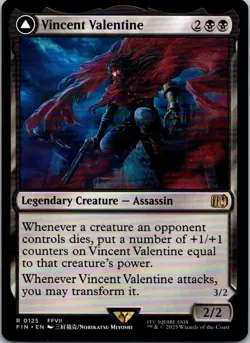 Magic the Gathering Vincent Valentine FINAL FANTASY MTG Free Shipping! - Image 1
