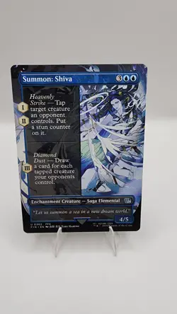 MAGIC - MTG - FINAL FANTASY #362 SUMMON: SHIVA BORDERLESS U 0362 FFX - Image 1