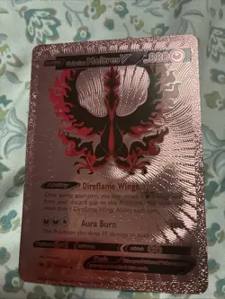 Pokemon Card Galarian Moltres v 177/198 Chilling Reign Alt Art Rare - Image 1