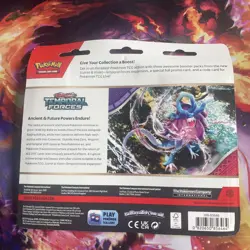 Pokemon TCG: S&V Temporal Forces - 3 Pack Blister (Cyclizar) [New & Sealed] - Image 2