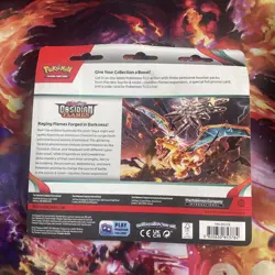 Pokemon TCG Scarlet & Violet Obsidian Flames Triple Pack Blister Houndstone - Image 2