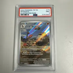 2024 POKEMON TEF EN-TEMPORAL FORCES ILLUSTRATION RARE #175 MUDSDALE PSA 9 - Image 1