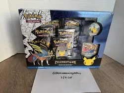 Pokemon TCG Celebrations 25th Zacian Deluxe Pin Collection Box Sealed New - Image 1