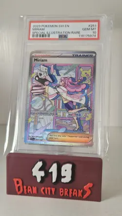 2023 POKEMON SVI EN-SCARLET & VIOLET SPECIAL ILLUSTRATION RARE MIRIAM PSA 10 - Image 1