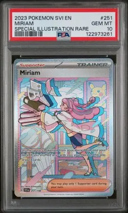 2023 POKEMON SVI EN-SCARLET & VIOLET SPECIAL ILLUSTRATION RARE MIRIAM PSA 10 - Image 1