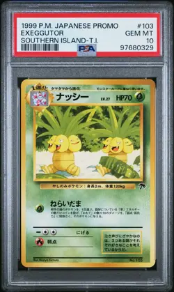 PSA 10 Exeggutor No. 103 Southern Islands 1999 Pokemon Card - Image 1