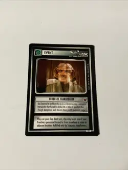 Star Trek CCG Event Subspace Transporter Black Boarder Card Ferengi - Image 1