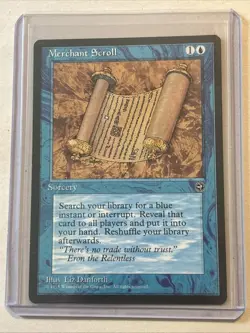 MTG Magic the Gathering Card LP - Merchant Scroll Homelands - Image 3