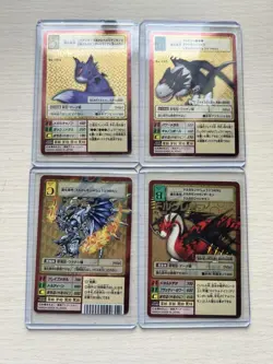 Digimon Card Old Dolmon Genealogy Set Gold Etching Japan - Image 1