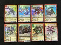 Digimon Card Old Red Frame Set Of 8 Japan - Image 1