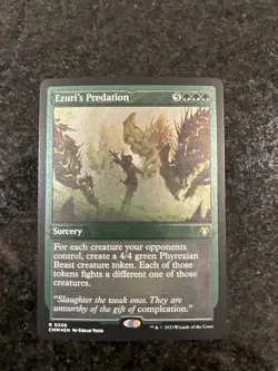 1x Ezuri’s Predation MTG Commander Masters Rare Etched Foil NM - Image 1